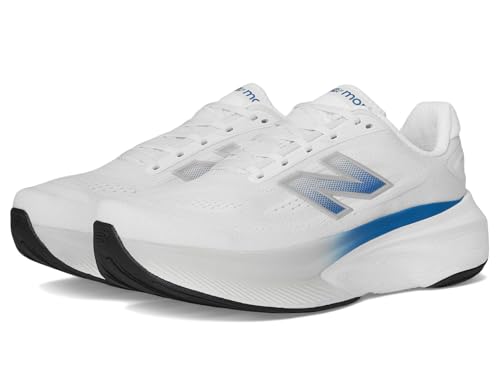 new balance(ニューバランス) メンズ Fresh Foam X More V6 ランニングシューズ, Nb 103 ホワイト/ブルーメノウ/リフレクション, 7.5 Wide
