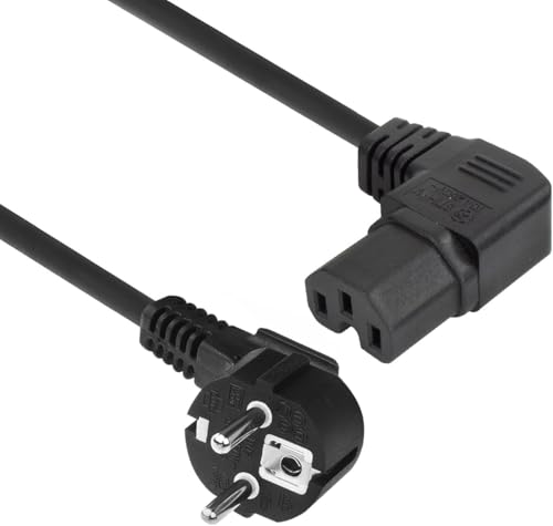 Câble d’alimentation ACT C15 coudé à droite protège vos connexions électriques 1m