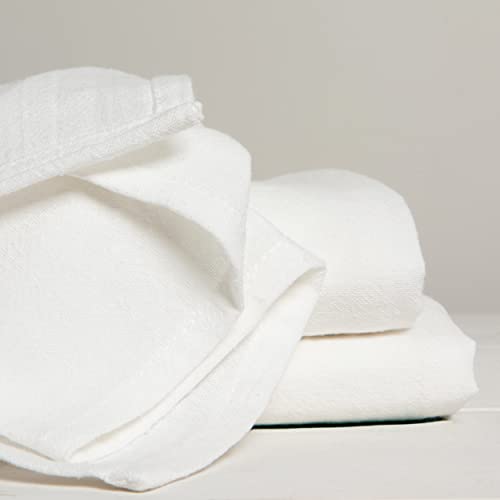 Image of Now Designs Bakers Floursacks, Set of Three, Unbleached White, Set of Three