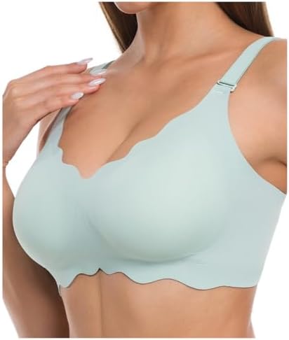 Women's Jelly Adhesive Bra, Seamless Wireless Bralette with Soft Support, No Digging, Lift Design, High Stretch