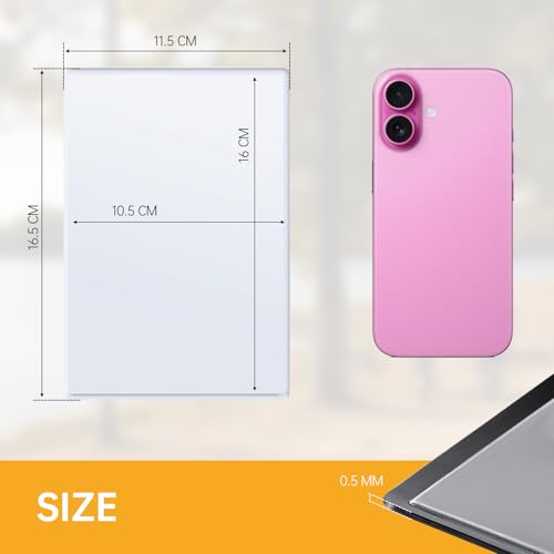 FRETONBA 10 Stück Magnet Bilderrahmen, 16,5 x 11,5 cm Fotomagnete Selbst Gestalten, Kühlschrankmagnete Fototaschen für Fotos Postkarten, Weiß