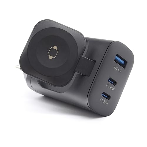 Cargador Realpower PC-43 para mesita de noche carga móvil y reloj sin cables acumulados