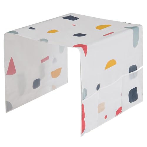 Decorhome Funda antipolvo para frigorífico, cubierta superior antideslizante para lavadora y secadora con bolsillos de almacenamiento. Funda multifuncional para frigorífico, Atributo único, ver