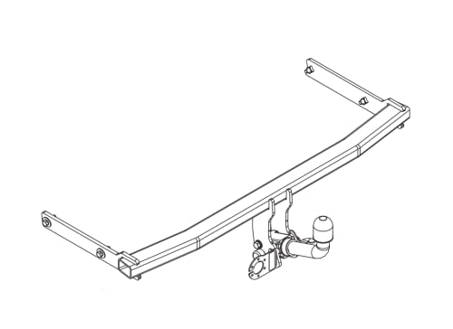 Gancio Traino Estraibile Per VW Golf VI 2008-2012 - Kit Completo Con Elettrica 13 Poli | Omologato ISO - Foto 6