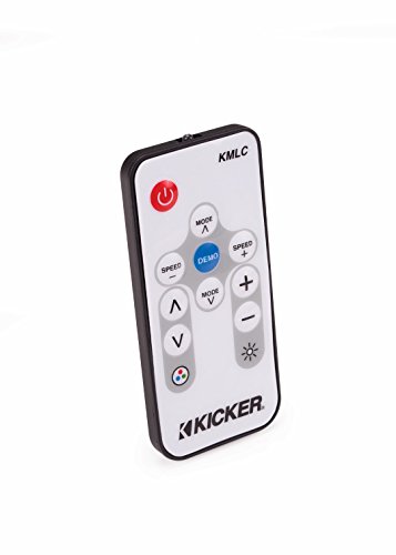 Image of KICKER Marine 8 inch LED Tower System - White Enclosures W /Silver Speakers. Includes KMLC Light Controller.