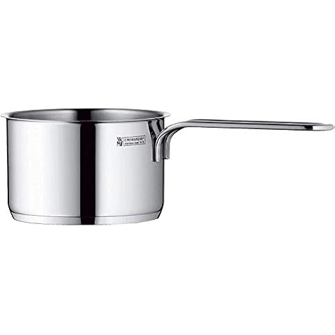 WMF Sauce Pan Ø 10 cm Approx. 0,5L Mini Stackable Pouring Rim Metal Lid Cromargan® Stainless Steel Brushed Suitable for All Stove Tops Including Induction Dishwasher-Safe Cover