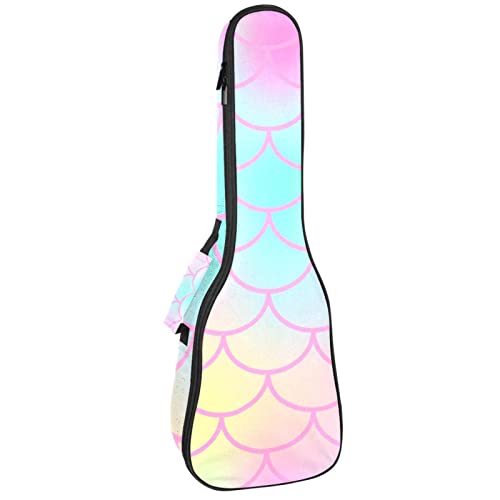 Housse pour ukulélé rose motif écailles de sirène 10 mm rembourrage épais 53,3 cm sac de transport pour ukulélé avec… - Les Beatles, Paul McCartney, John Lennon, RIngo Starr, George Harrison Housse pour ukulélé rose motif écailles de sirène 10 mm rembourrage épais 53,3 cm sac de transport pour ukulélé avec…