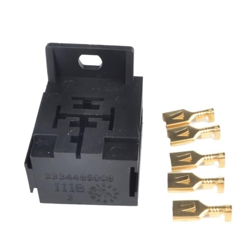 Soporte de relé automotriz de 5 pines con terminales de cobre de 6.3mm para coche