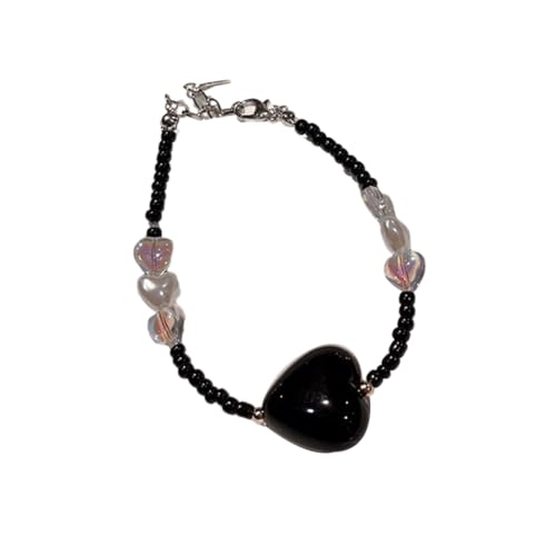 Pendentif cœur et bracelet filles : le cadeau de bijoux en perles colorées à la mode
