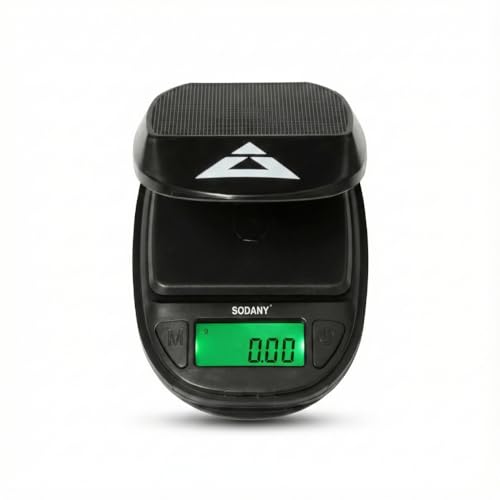 SODANY Báscula Digital de Precisión 0.01g, Mini Balanza de Bolsillo para Joyería y Oro, Gramera de Cocina Pequeña para Café y Especias, Peso Electrónico Portátil con Tapa y LCD, Función Tara