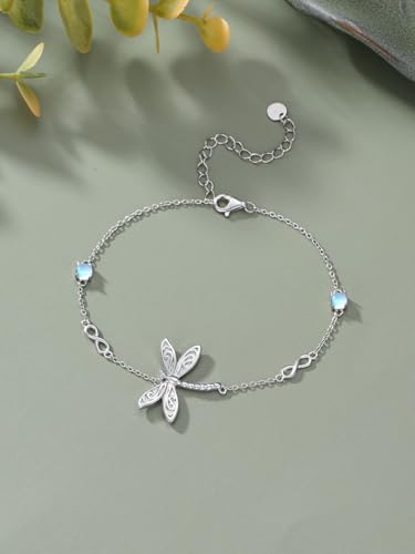 Seiyang Cardinal/Dragonfly/Sloth/Owl/Turtle/Celtic Bracelet 925 Sterling Silver Animal Bracelet Jewelry Gifts for Women Animal Lovers,Chain Length 7"+2" Extend4