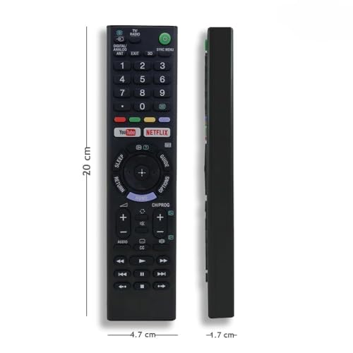 Image of Compatible with Sony Bravia TV Remote Control RM-L1370 Model Fit for Smart LCD LED UHD OLED QLED 4K Android Televison Non Voice Command with Streaming Apps Replacement Remotes All Sony TV's.