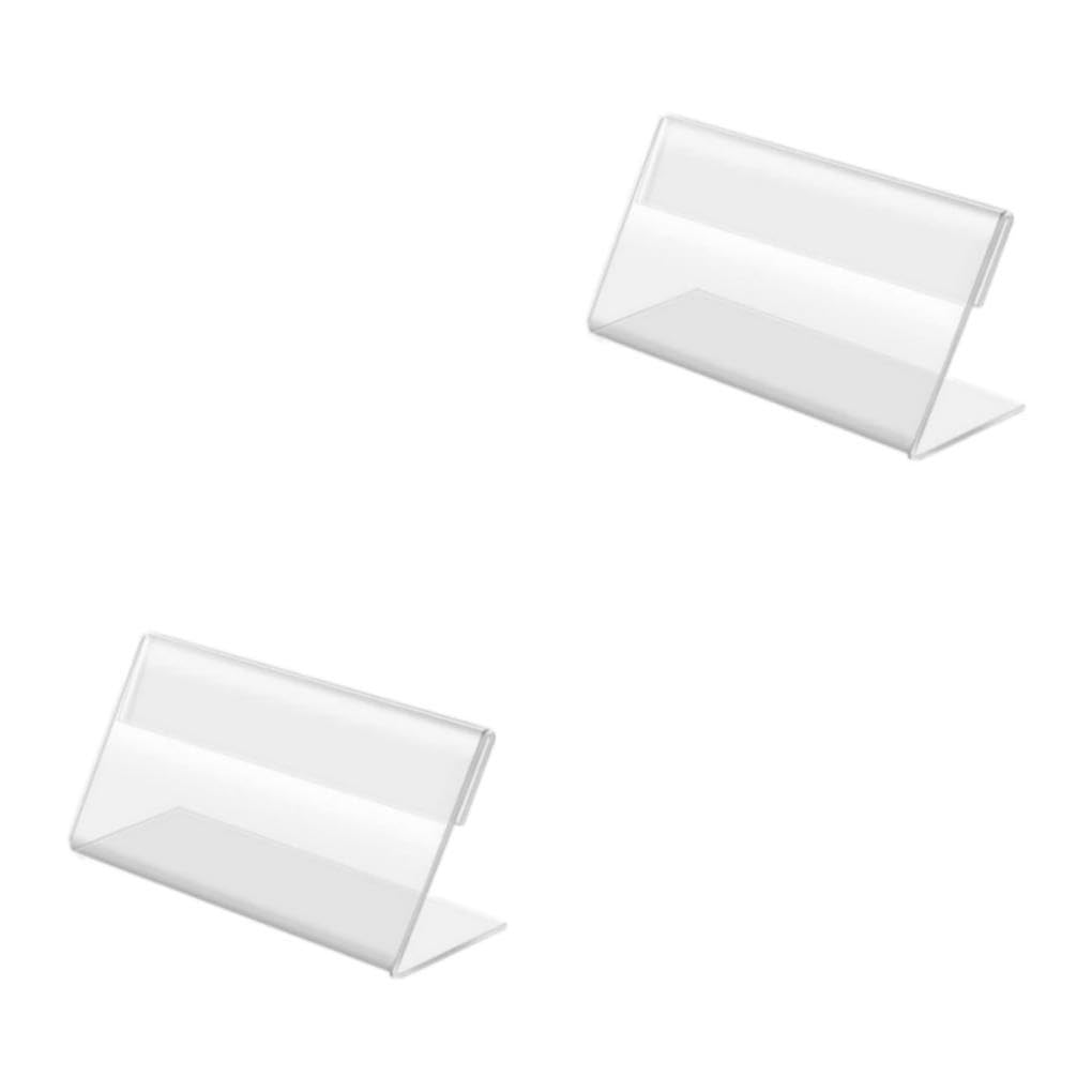 2 Ensemble de Porte-Cartes de Visite Transparent, Robuste et Durable, Affichage de Cartes, Large Application, Acrylique, Facile, 50 Paquets/lot