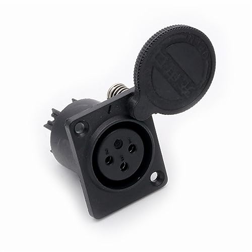 Prise femelle XLR pour panneau de studio de musique et intégration de microphones sur scène