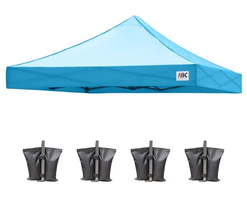 Image of ABCCANOPY Replacement Canopy Top for Pop Up Canopy Tent 10x10 Sky Blue