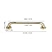16 Inch Shower Grab Bar GoldPlated Stainless Steel Safety Handrail for Bathtub and Shower, Ideal for Elderly, Seniors, and Disabled Assistance