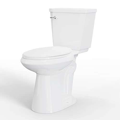 BathEase 17.1” High Toilets Elongated Tall Toilet with S-trap, 12” Rough in Bathroom Toilet & 1.28 GPF Single Flush Water Tank Perfect For Seniors, Disabled & Tall Person BathEase 17.1” High Toilets Elongated Tall Toilet with S-trap, 12” Rough in Bathroom Toilet & 1.28 GPF Single Flush Water Tank Perfect For Seniors, Disabled & Tall Person