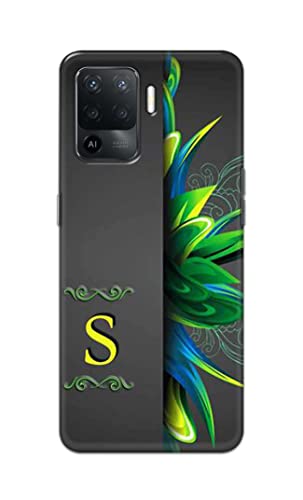 Image of Name II Initial II Letter Alphabet S Hard Back Case Cover for Oppo F19 Pro Back Cover -(J5) VNS2222