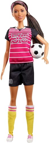 Barbie Quiero Ser Atleta, muñeca 60 Aniversario con Accesorios (Mattel GFX26)