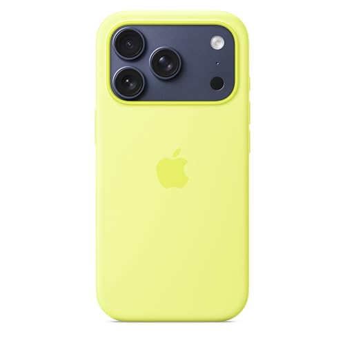 Image of Apple iPhone 17 Pro Silicone Case with MagSafe - Neon Yellow 