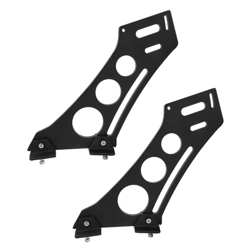 Support Aileron Arrière 25 Cm Léger et Stable en Aluminium Noir Fixation Rigide pour Coffre Voiture