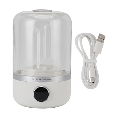 BSTCAR Mini Lavadora 10W Tranquila USB Recargable Mini Lavadora de Lavandería para Ropa Interior Ropa de bebé y Artículos Pequeños