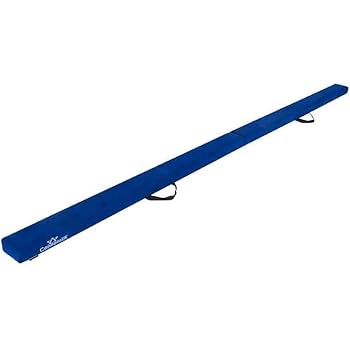 Balancieren Kinder Cannons UK 8ft Folding Gymnastic Beam. Faux Suede 240cm High Quality Balance Gym For Home