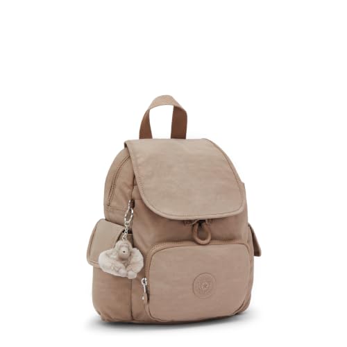 Image of Kipling City Pack Mini Backpack, Lightweight Compact Daypack with Multiple Pockets, Adjustable Straps & Everyday Travel Backpack - Tan Beige
