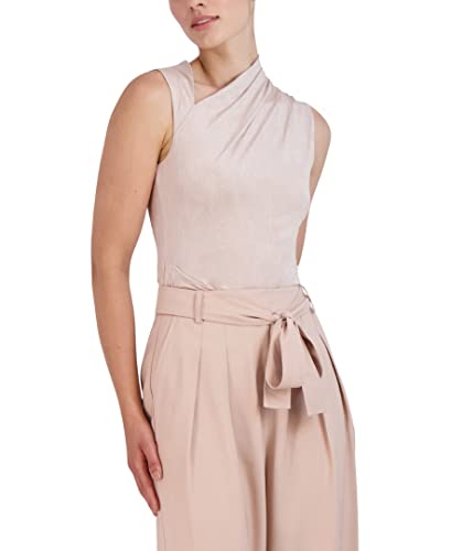 Image of BCBGMAXAZRIA Women's Asymmetrical Neck Sleevless Knit Top