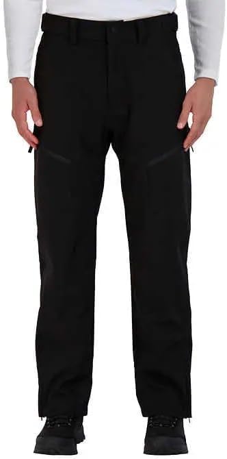 Gerry Men's Stretch Snow Pants, Waterproof, Fleece Lined, Adjustable Waist, Articulated Knees, Secure Zip Pockets, Black (Black, XX-Large)