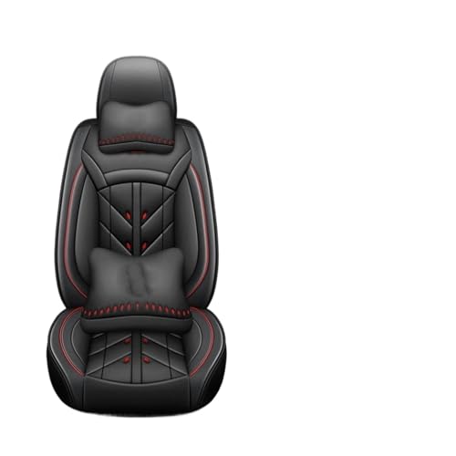 Couvre-siège de voiture imperméable et résistant noir et rouge pour Pajero Sport et Triton