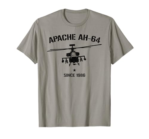 Il design vintage invecchiato mostra un esercito Apache AH-64 e dice 