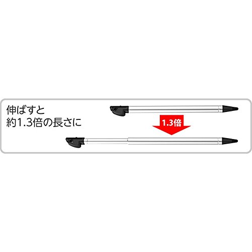 Stylet métal pour New 3DS LL noir compatible console portable Nintendo