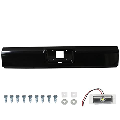 Boardroad Rear Roll Pan Bumper Pan Steel W/Led License For 1999-2007 Silverado Sierra 1500 2500 2500 Hd 3500 #TOP15