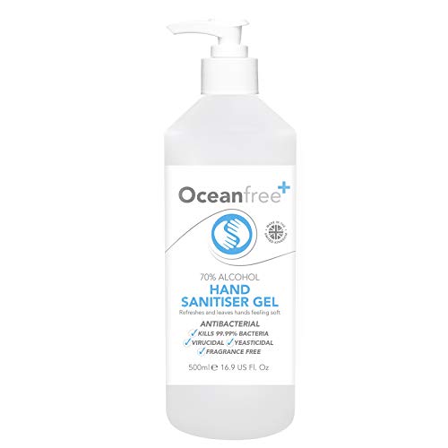 70% Alcohol Hand Sanitiser Gel - 500ml Pump Bottle - Certified Surgical/Medical Grade