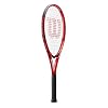 Wilson Federer Pro Staff Precision XL 110 Gloss Red Tennis Racquet in Grip Size 4 3/8 Bundled with a Navy Advantage 2.5 Tennis Bag (Incredible Feel and Control)