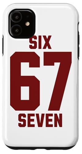 67 Six Seven Sport Design on Back. 6 7 Meme Men Women Kids X}zP[X iPhone 11 p