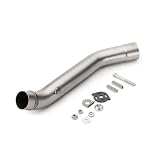 Silenciador de escape de 51 mm para motocicleta para Kawasaki para Z750 2004 2005 2006 2007 2008 para Z800 2013 2014 2015 2016, tubo de conexión central, adaptador de silenciador de conexión central, conector frontal de escape, kit completo de accesorios.