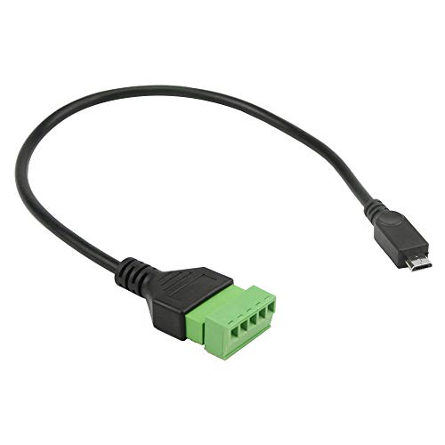 Extensión micro USB de 30 cm contra el desgaste de conexiones de 5 pines 3