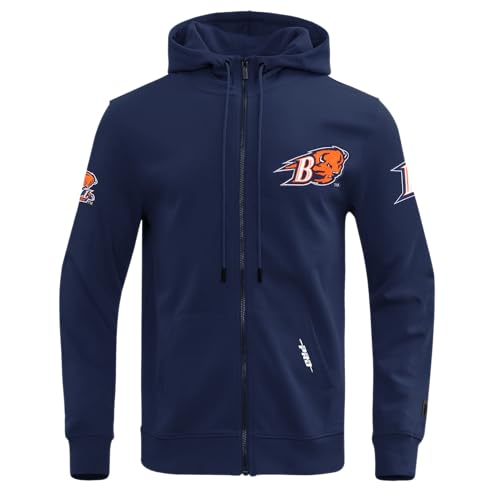 Image of Pro Standard Mens College Classic Chenille Cotton Double Knit Full Zip Hoodie