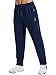 Gaiatiger Tracksuit Bottoms Men Quick Drying Jogging Bottoms Men's Casual Trousers Gym Workout Sweatpants with Zipper Pockets-C3039-Navy-2XL