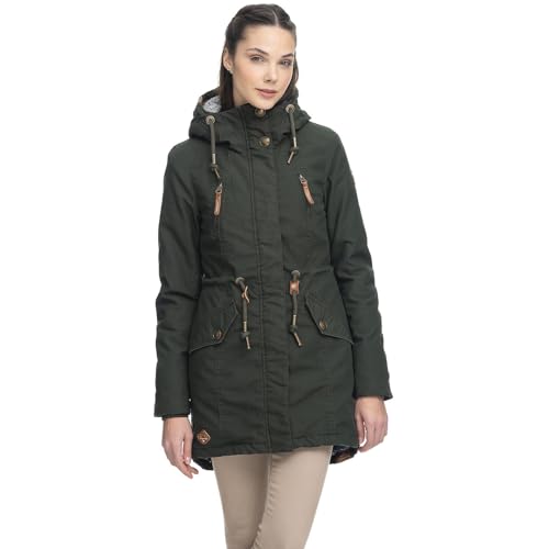 Ragwear Damen Übergangsparka Elsie Khaki XL