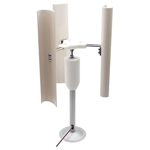 Jieotwice DIY Vertical Axis Wind Turbine Model, Wind Power Generator Three-Phase Permanent Magnet Generator Windmill Toy Night Light Making Cover