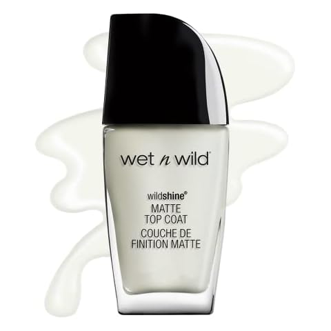 wet n wild Wild Shine Nail Polish, Matte Top Coat Cover