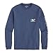 vineyard vines Men's Irish Flag Whale Long-Sleeve Pocket Tee, Moonshine