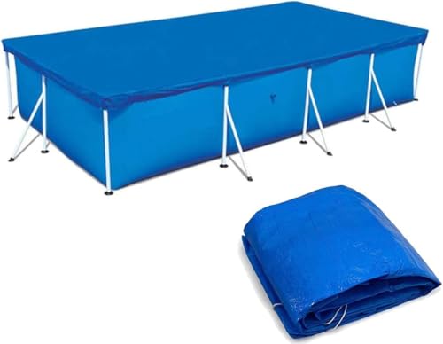 Poolabdeckung – Rechteck-Poolabdeckung Für Den Außenbereich, Wasserdicht, UV-beständig Und Staubdicht, Einfach Anzubringende Pool-Schutzabdeckung Für Rahmenpools, Aufblasbare Pools Und Planschbecken