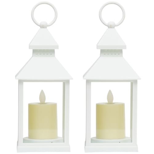 Lanterne LED à piles 2 pièces au design élégant pour offrir