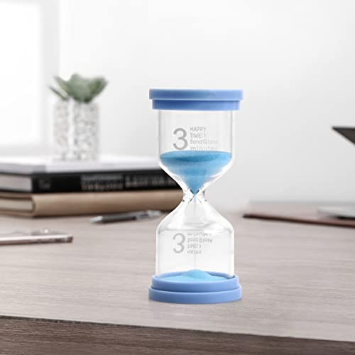 Pagezol Sand Timer Colorful Hourglass 3mins / 5mins / 10mins Hourglass Timer Egg Timer Creative Gift for Children Kids Classroom Game Toy Home Living Room Office Decoration - Image 3