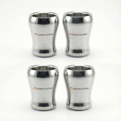 Image of Human Hydro Double Wall Stainless Steel Penguin Mugs | Set of 4 | 180 ml Each | Hot Inside & Cold Outside | Cool-Touch, Rust-Free, Insulated Steel Tea & Coffee Mugs