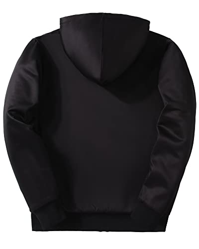 Jacketown Mens Sweatshirts Zip Up Hoodie Zipper Sweater Men's Fashion Hoodies & Sweatshirts(034-Black Blue,Xl) #TOP2